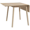 Natural Finish Wooden Drop Leaf Table - 4 Seater