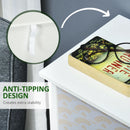 Purple 5-Drawer Slim Storage Cabinet Organizer