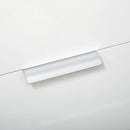 Modern White and Natural Slim Storage Cabinet with Drawer and Cupboard