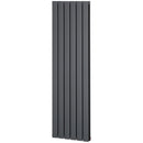 Grey Vertical Designer Radiator - 460 x 1600 mm Double Panel Water Heater