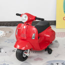 Red Vespa Licensed 6V Kids Electric Motorbike Ride-On Toy