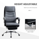 Grey Executive Office Chair with Reclining Feature