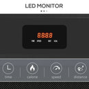Compact Black Under Desk Treadmill with Remote Control and LED Display