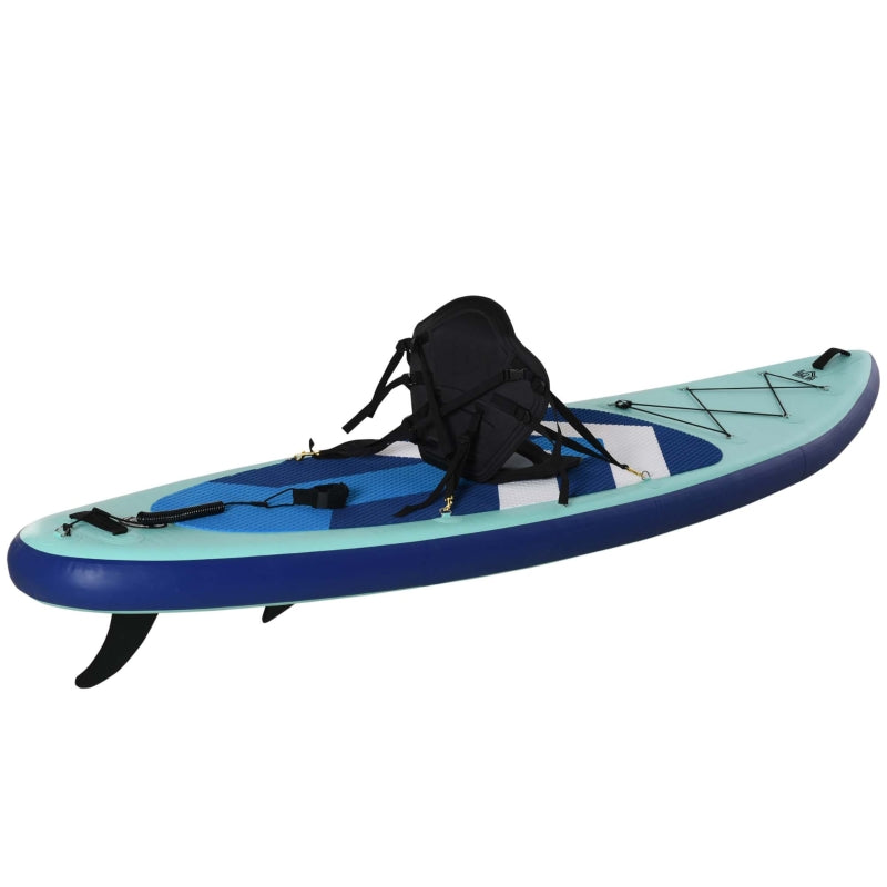 10.5' Inflatable Stand Up Paddle Board Set with Kayak Seat - Blue
