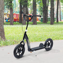 Black Teen Stunt Scooter with 12" EVA Tyres for Kids
