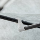 Light Grey Fabric Portable Wardrobe with 6 Shelves and Hanging Rail