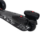 Black Kids 3-Wheel Scooter with Adjustable Height and Engine-Look Water Spray