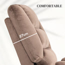 Brown Electric Massage Recliner Chair with Heat and Side Pocket