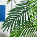 4ft Green Artificial Palm Tree Plant with 19 Leaves - Indoor/Outdoor Decor
