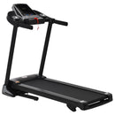 Foldable Black Treadmill, 2.0HP Incline Running Machine, LED Display, 12 Programs