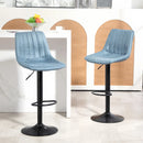 Blue Retro Tub Bar Stools Set of 2