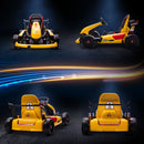 Yellow Electric Kids Go Kart with Reversing Steering Wheel