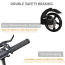 Black Aluminium Folding Kick Scooter for Teens and Adults