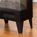 Black Freestanding Electric Fireplace Heater