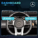 Black Kids Electric Ride-On Car with Remote Control - Mercedes-Benz Unimog Style