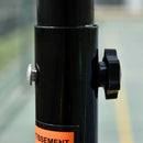 Adjustable Height Portable Basketball Stand with Sturdy Rim and Large Wheels - Blue