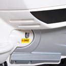 White Kids Ride-On Vespa Motorcycle with LED Lights