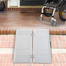 3ft Portable Aluminum Wheelchair Ramp - Silver