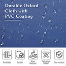 Blue Portable Folding Camping Cot with Side Pocket and Carry Bag