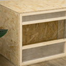 Reptile Climbing Habitat with Sliding Doors, 100x47x47 cm, Transparent Mesh Enclosure