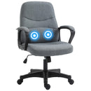 Grey Fabric Office Chair with Massage Lumbar Support