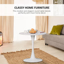 Adjustable White Steel Frame Bar Table - Height 67-93cm