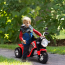 Red 3-Wheel Electric Kids Motorbike Toy with Horn & Headlights