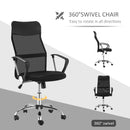 Black Ergonomic Mesh Office Chair with Adjustable Height & Tilt
