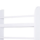 Wooden 4-Tier Wall Magazine Rack Shelf - White