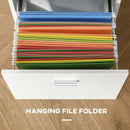 White L-Shaped Home Office Desk with Storage Drawer - Industrial Style Corner Workstation