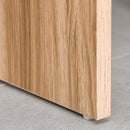 Natural Makeup Vanity Set with Mirror, Drawer, and Stool