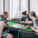 Folding Poker Table 1.85m for 8 Players - Blue