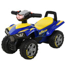Yellow and Blue Toddler Sound Quad Bike Walker