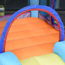 Inflatable Octopus Bounce Castle with Trampoline, Slide, and Pool - 3.8m Blue