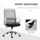 Black Ergonomic Mesh Office Chair with Adjustable Height Armrest