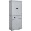 Grey Freestanding Kitchen Storage Cabinet