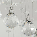 Spiral Rain Drop Crystal Chandelier Pendant Light - Silver