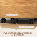 Wood Effect 2-Drawer Lockable Filing Cabinet - Espresso