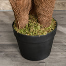 Set of 2 Tropical Palm Artificial Plants in Green Pots, 150cm