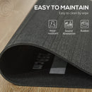 Rubber Dart Mat for Home and Club Use - 4 Throwing Distances - Black