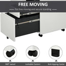 White 3-Drawer Lockable Metal File Cabinet for Letter A4 Legal Size