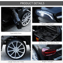 Black Mercedes Benz GLA 6V Kids Electric Ride On Car with Remote Control