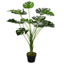 Green Artificial Monstera Plant in Pot for Indoor and Outdoor Decor, 85cm