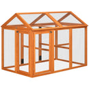 Wooden Chicken Run & Coop Combo - Large, Wood Effect