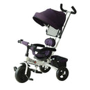 Purple Kids Sun Canopy Tricycle Stroller with Handle