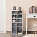 Grey Adjustable CD Media Display Shelf Set of 2