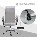 Light Grey Ergonomic Mesh Office Chair with Adjustable Height & Tilt