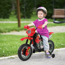 Red Kids Electric Motorbike Ride-On Toy for Ages 3-6