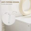 White Modern Sideboard Storage Cabinet with Drawer and 2 Doors