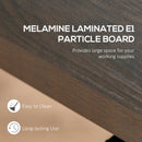 Industrial Walnut and Black Computer Desk - Home Office Workstation